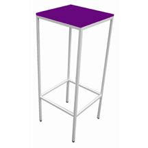 Stehtisch eckig Mod. I purple 